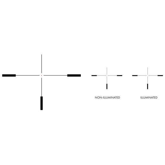 U.S. Optics 1-8x24mm TS-8X FFP Rifle Scope features an Illuminated Red JNG MIL Reticle